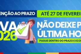 Prazo para pagar IPVA 2026 com 10% de desconto termina na sexta-feira (27)