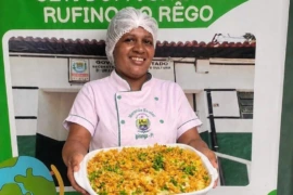Merendeira de escola estadual no Piauí vence concurso nacional com receita de escondidinho de carneiro